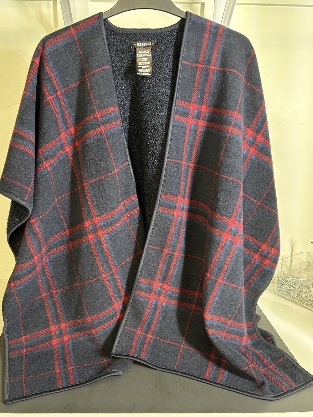 IKE Behar Plaid Wrap